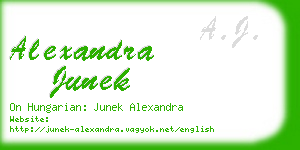 alexandra junek business card